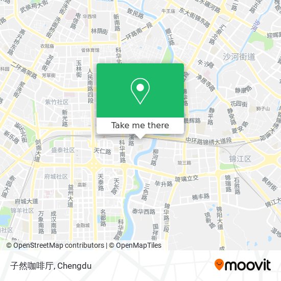 子然咖啡厅 map