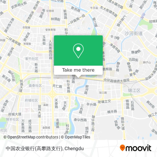 中国农业银行(高攀路支行) map