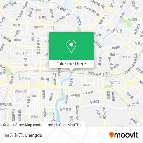 白云花园 map