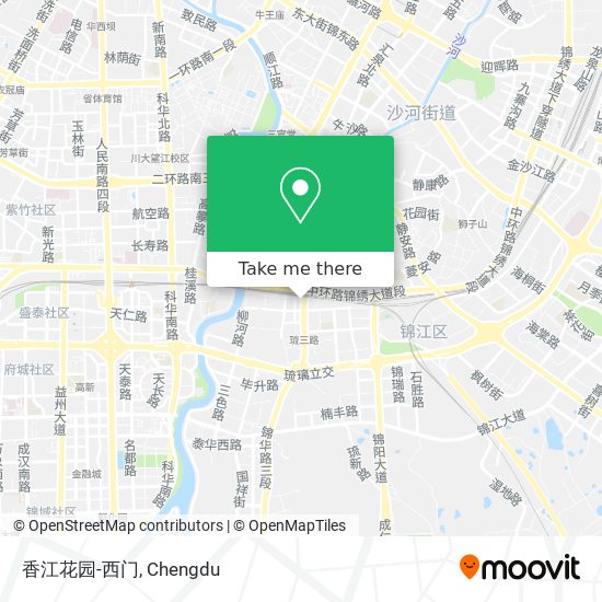 香江花园-西门 map