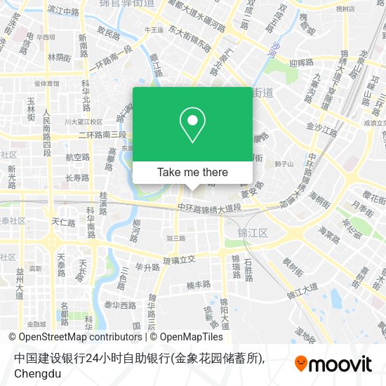 中国建设银行24小时自助银行(金象花园储蓄所) map