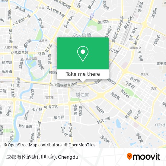 成都海伦酒店(川师店) map