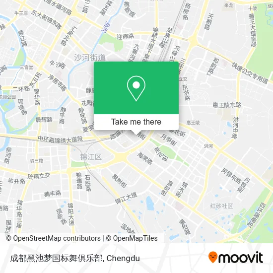 成都黑池梦国标舞俱乐部 map