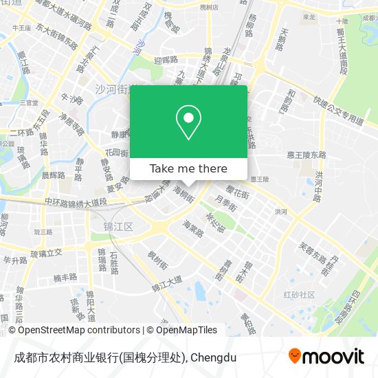 成都市农村商业银行(国槐分理处) map