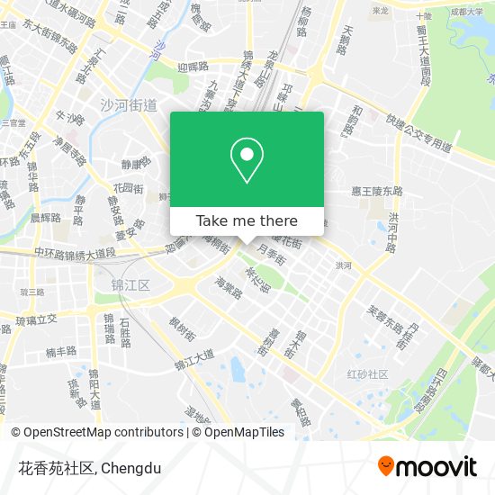 花香苑社区 map