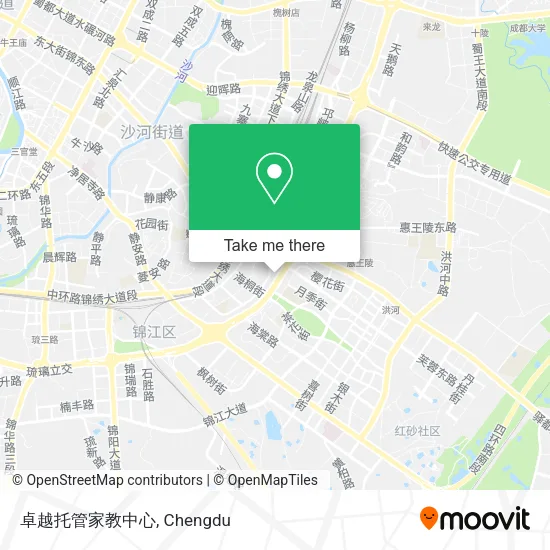 卓越托管家教中心 map