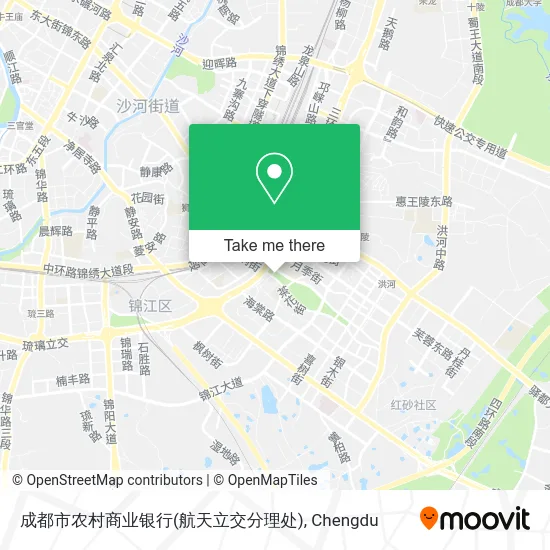 成都市农村商业银行(航天立交分理处) map