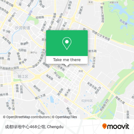 成都绿地中心468公馆 map