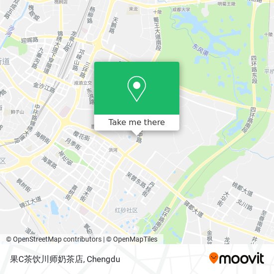 果C茶饮川师奶茶店 map