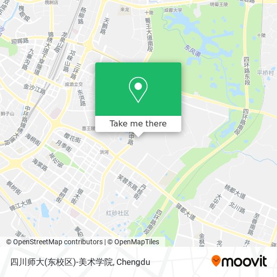 四川师大(东校区)-美术学院 map