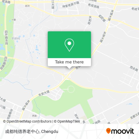 成都纯德养老中心 map