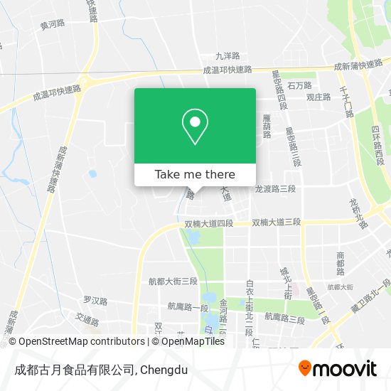 成都古月食品有限公司 map
