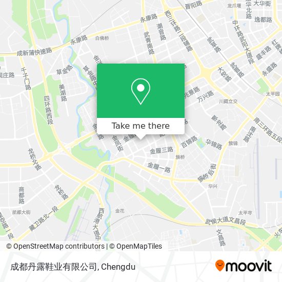 成都丹露鞋业有限公司 map