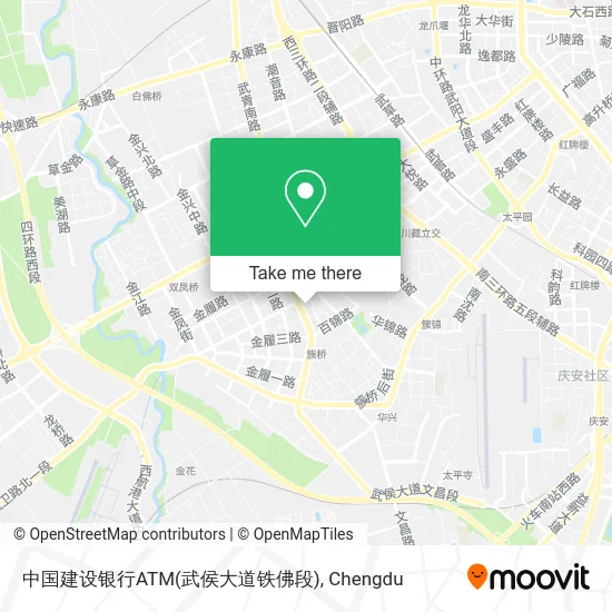 中国建设银行ATM(武侯大道铁佛段) map