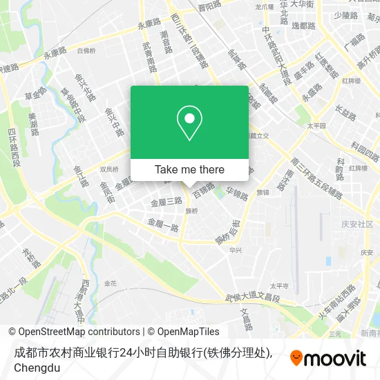 成都市农村商业银行24小时自助银行(铁佛分理处) map