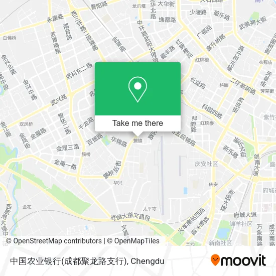 中国农业银行(成都聚龙路支行) map