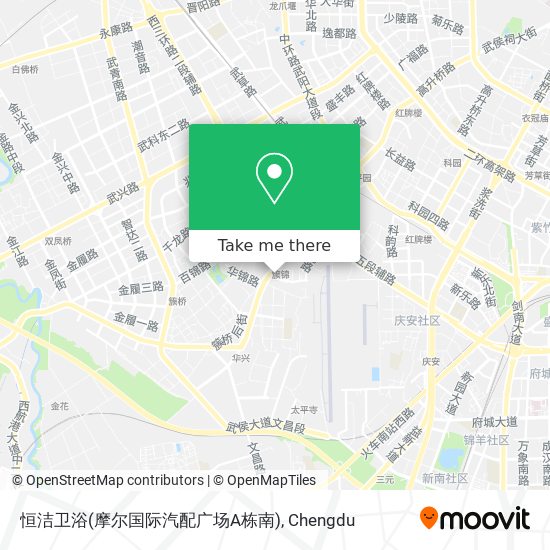 恒洁卫浴(摩尔国际汽配广场A栋南) map