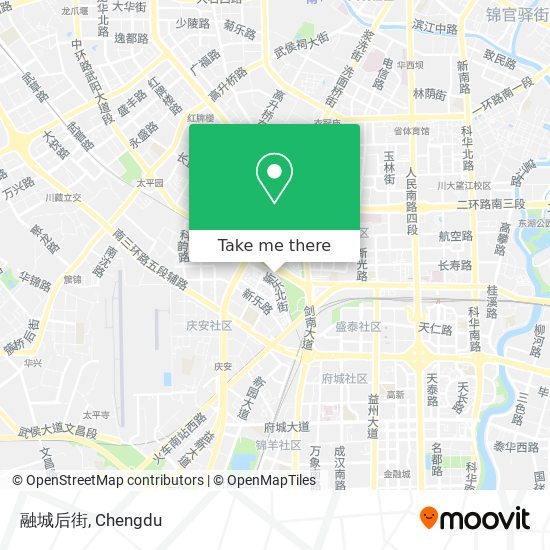 融城后街 map