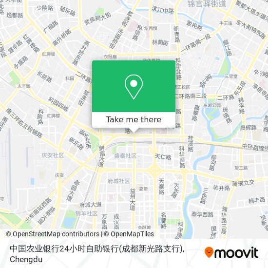 中国农业银行24小时自助银行(成都新光路支行) map