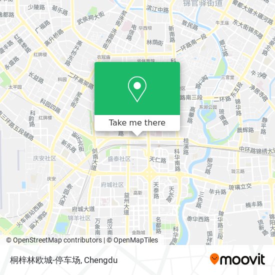 桐梓林欧城-停车场 map