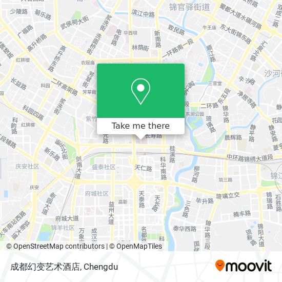 成都幻变艺术酒店 map