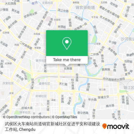 武侯区火车南站街道锦官新城社区促进平安和谐建设工作站 map
