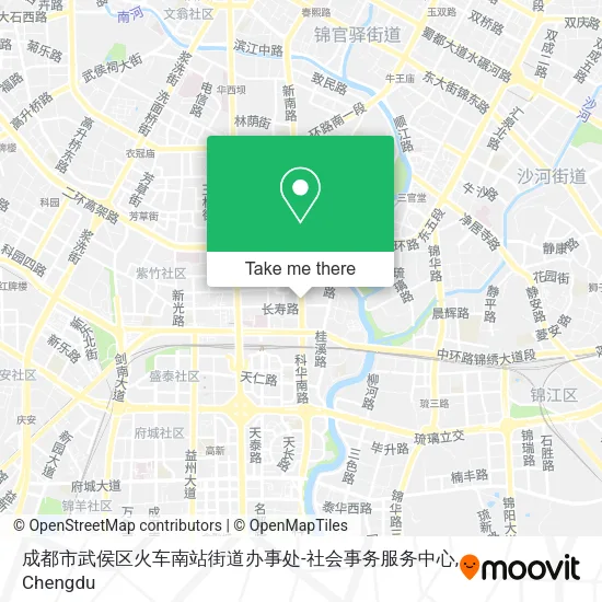 成都市武侯区火车南站街道办事处-社会事务服务中心 map