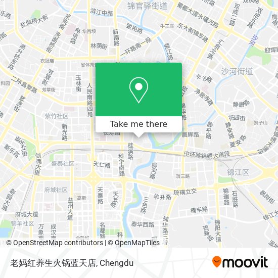 老妈红养生火锅蓝天店 map
