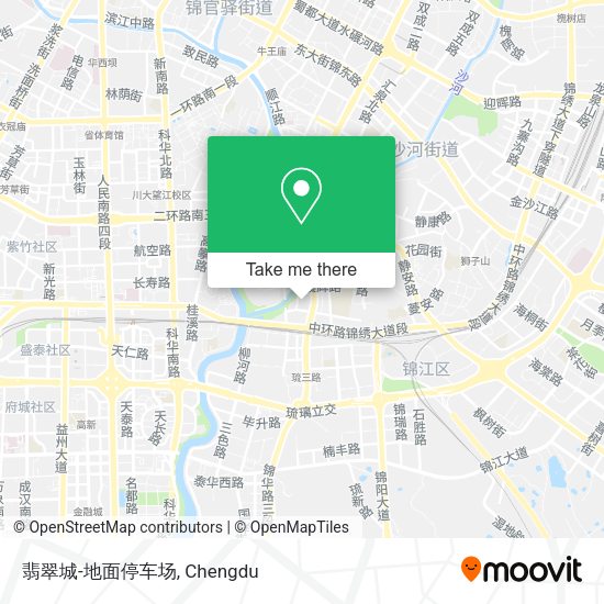 翡翠城-地面停车场 map