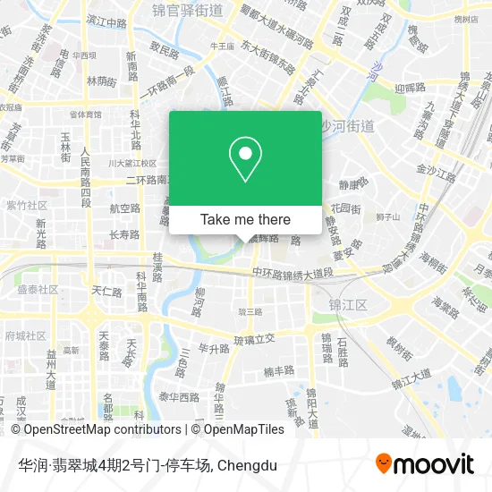 华润·翡翠城4期2号门-停车场 map