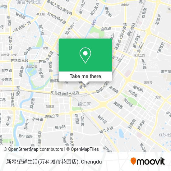 新希望鲜生活(万科城市花园店) map
