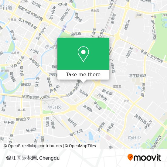 锦江国际花园 map