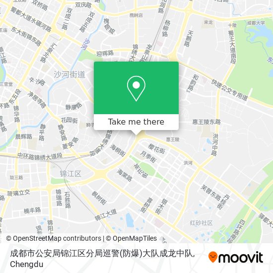 成都市公安局锦江区分局巡警(防爆)大队成龙中队 map