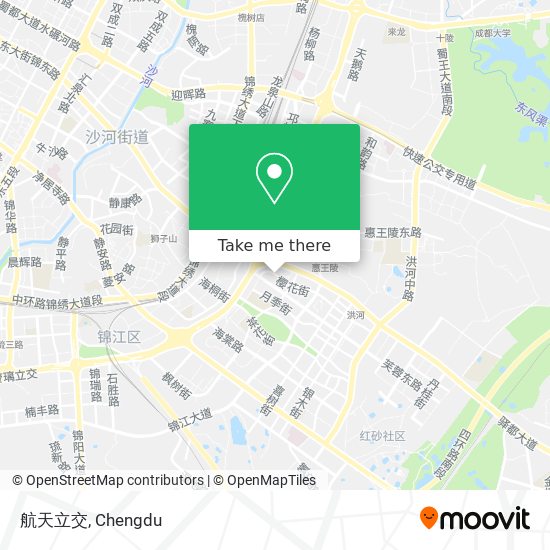 航天立交 map