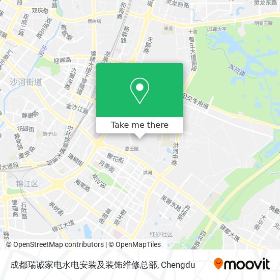 成都瑞诚家电水电安装及装饰维修总部 map