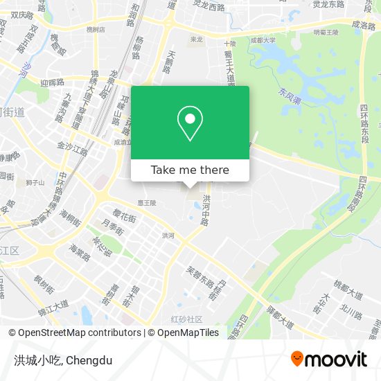 洪城小吃 map