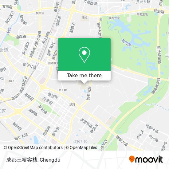成都三桥客栈 map