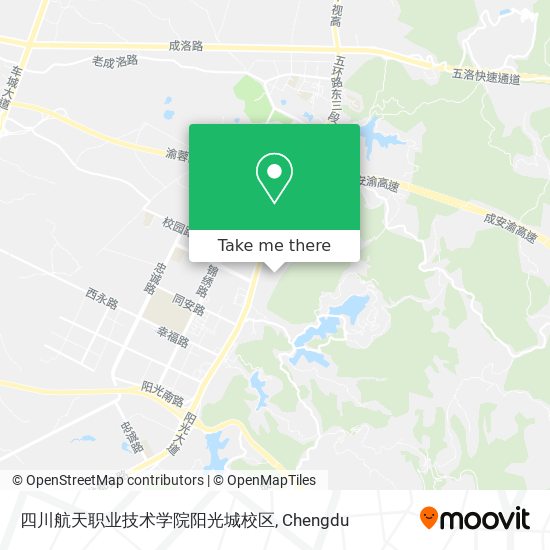四川航天职业技术学院阳光城校区 map