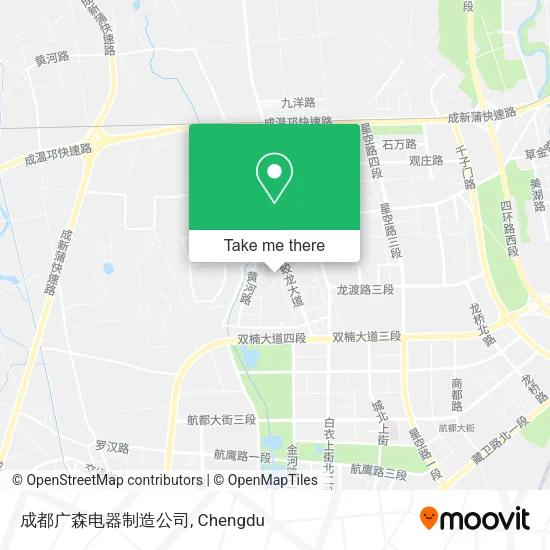 成都广森电器制造公司 map