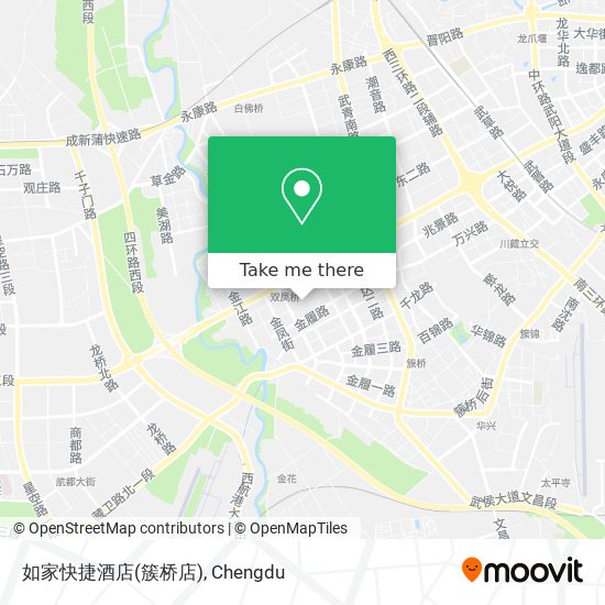如家快捷酒店(簇桥店) map