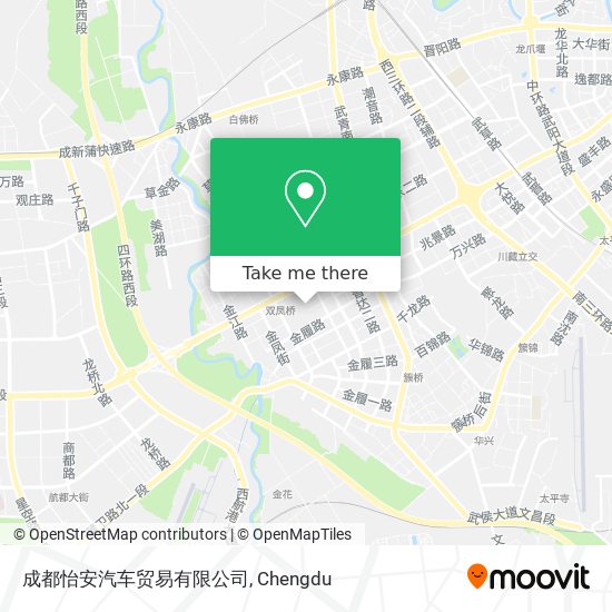 成都怡安汽车贸易有限公司 map