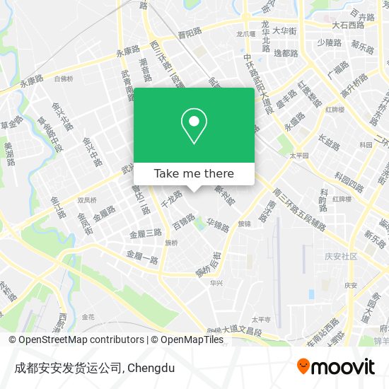成都安安发货运公司 map