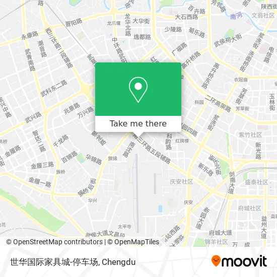 世华国际家具城-停车场 map