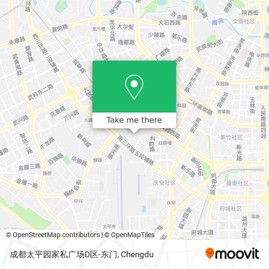 成都太平园家私广场D区-东门 map