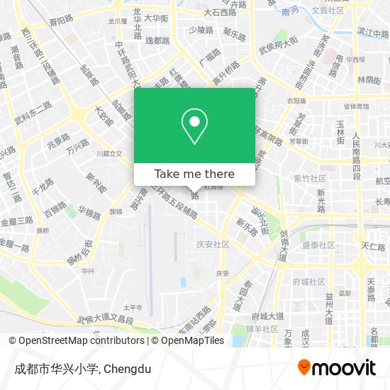 成都市华兴小学 map