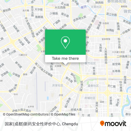 国家(成都)新药安全性评价中心 map
