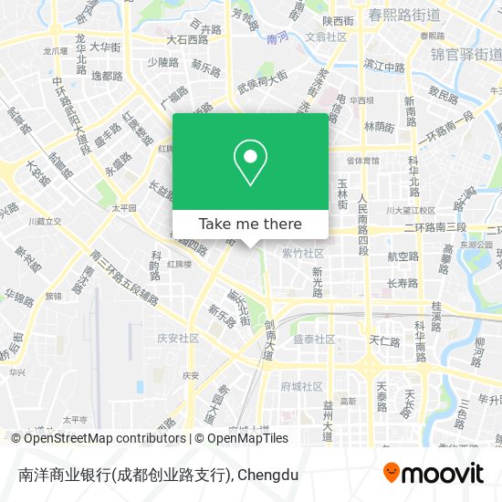 南洋商业银行(成都创业路支行) map