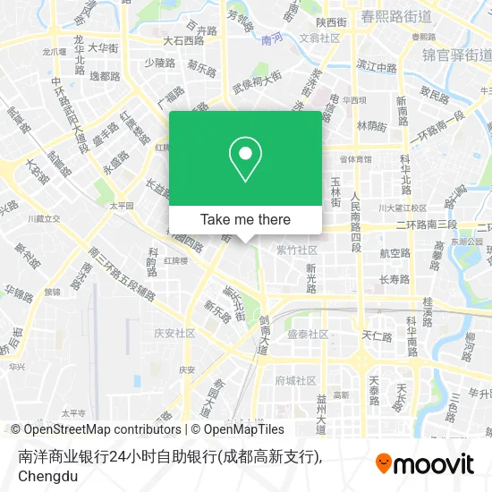 南洋商业银行24小时自助银行(成都高新支行) map