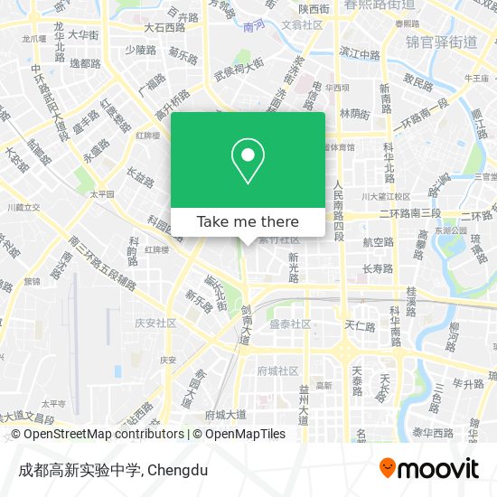 成都高新实验中学 map