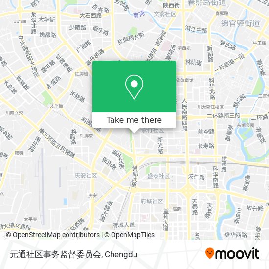 元通社区事务监督委员会 map